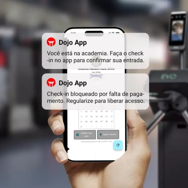 Catraca integrada ao DojoApp